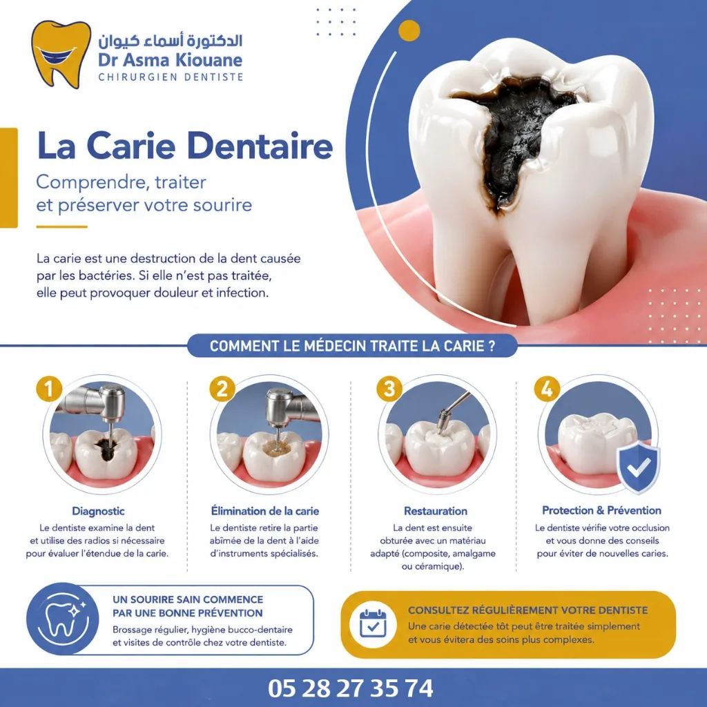 Traitement de la Carie Dentaire - Dr. Asma Kiouane